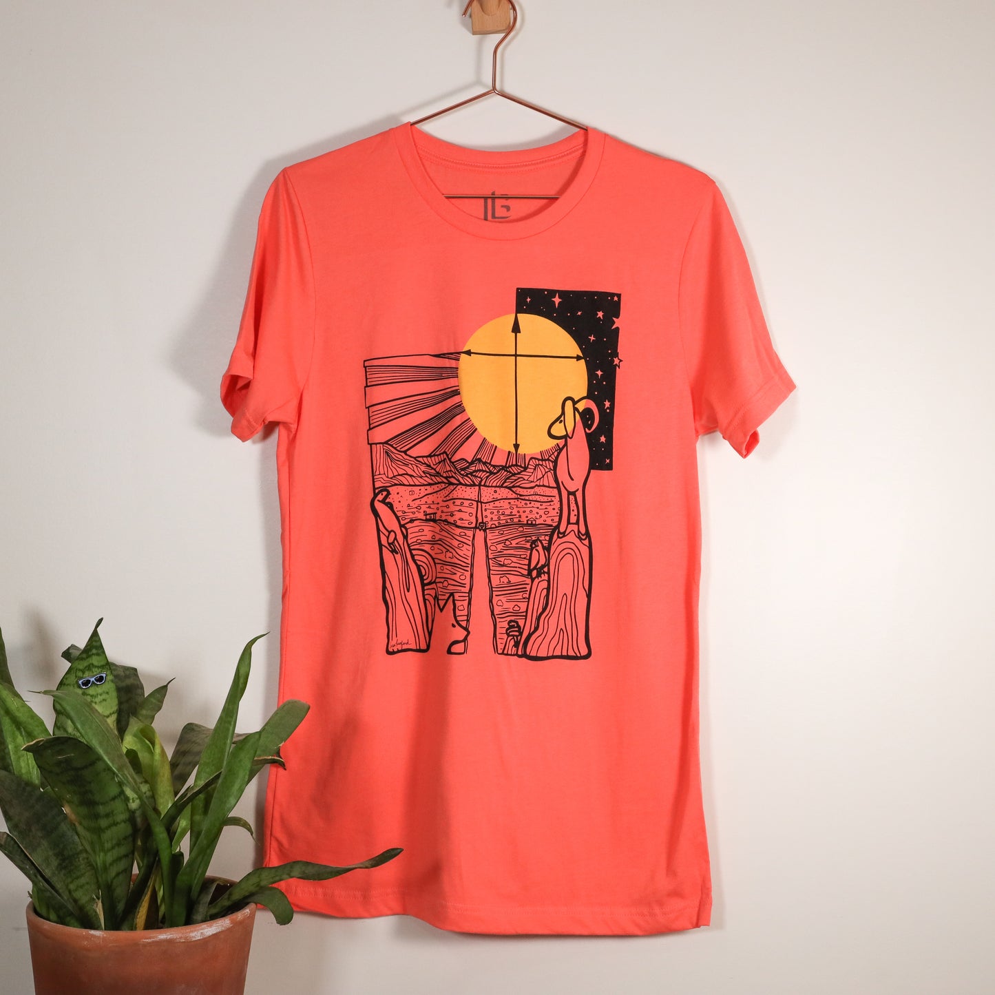 Safe Travels Desert Shirt in Coral