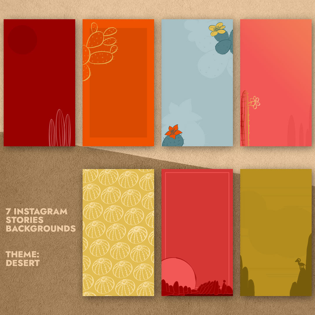 Instagram Stories Backgrounds - Desert Theme
