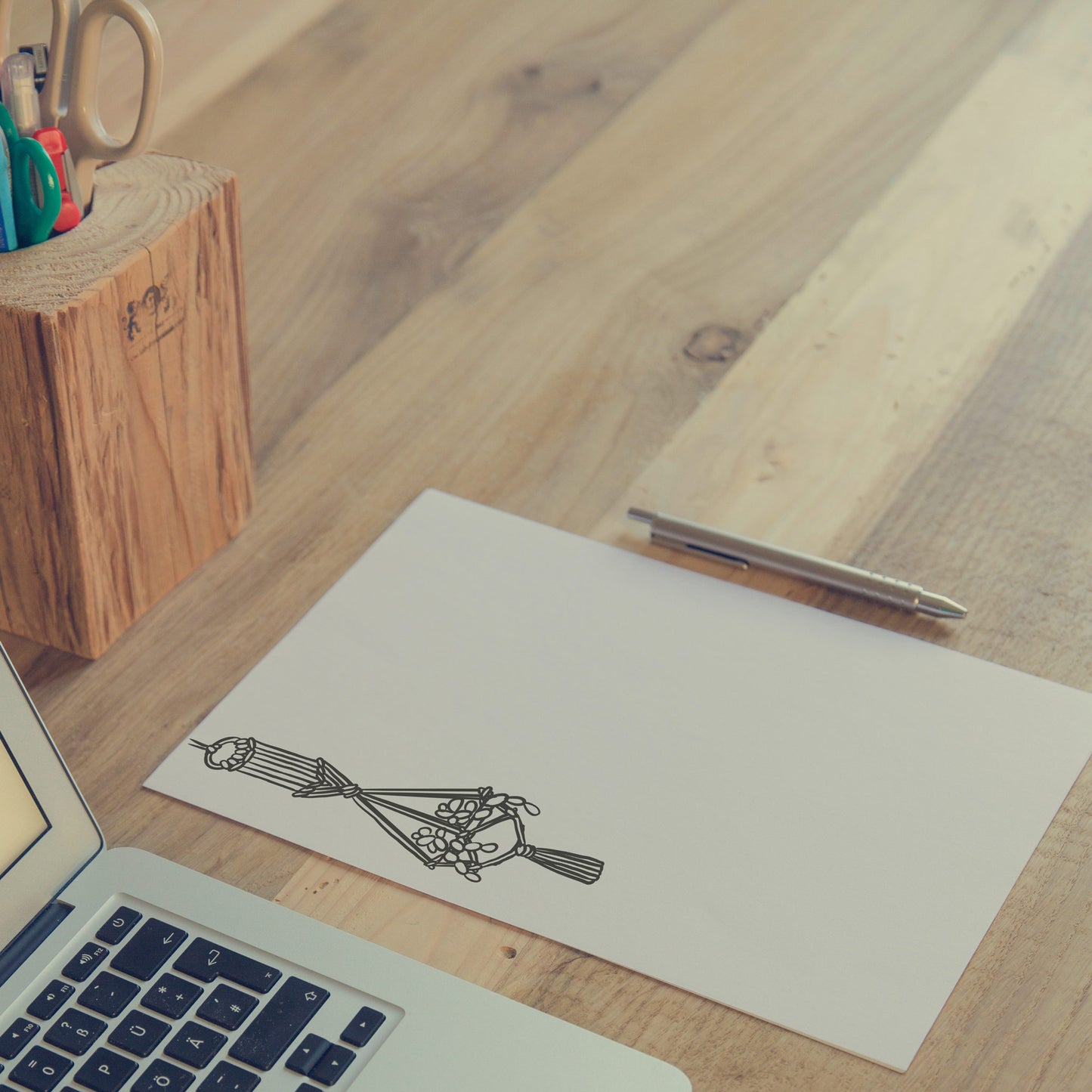 Macrame Print Stationery