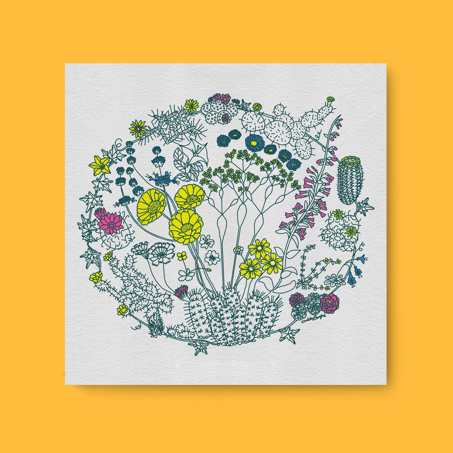 Flowers in the Wild Print