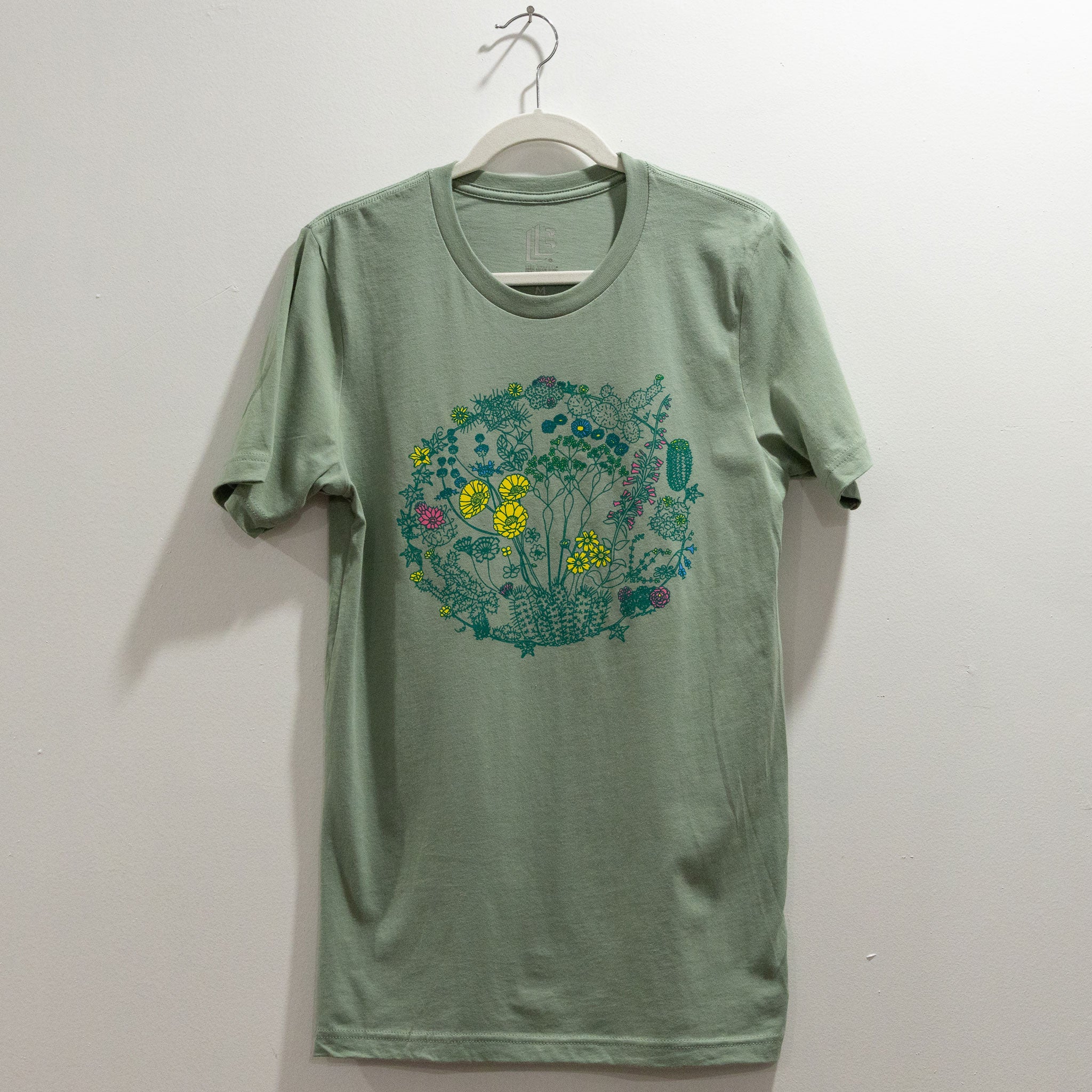 Flowers in the Wild T-shirt - Sage – Lisa Burford LLC