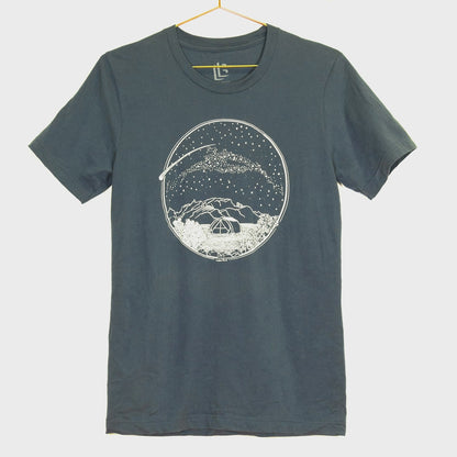 Desert Camping Glow in the Dark T-shirt - Ocean Blue