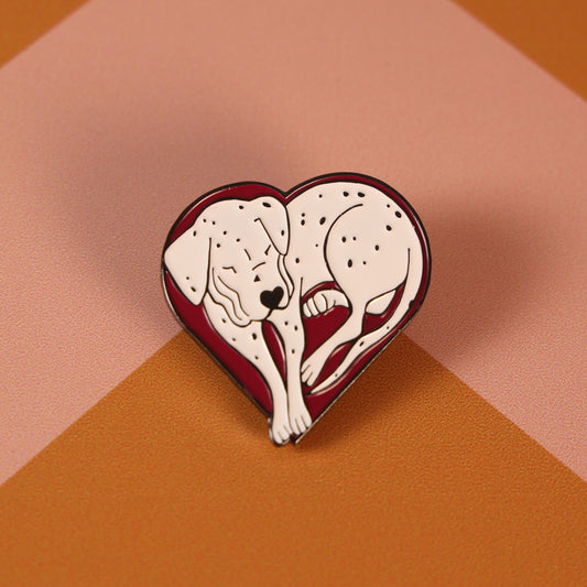 Lunar Heart Enamel Pin by Lisa Burford