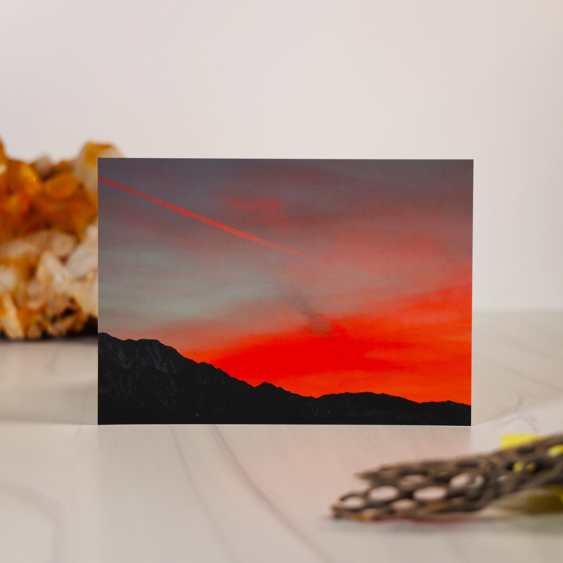 Mt. San Jacinto Sunset Postcard Print